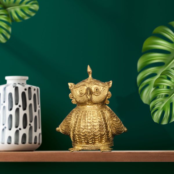 Standing owl Considered to be the vahana of Godess lakshmi (Goddes of wealth)
