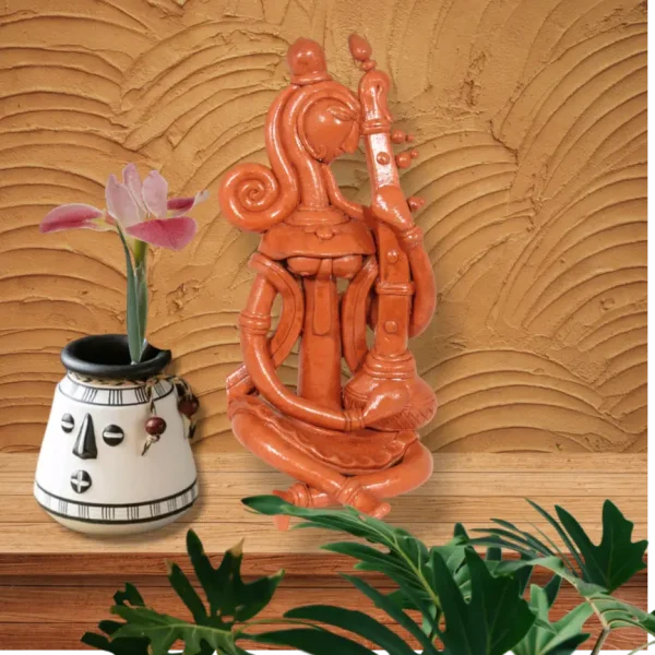 Handmade Terracotta Devi Saraswati