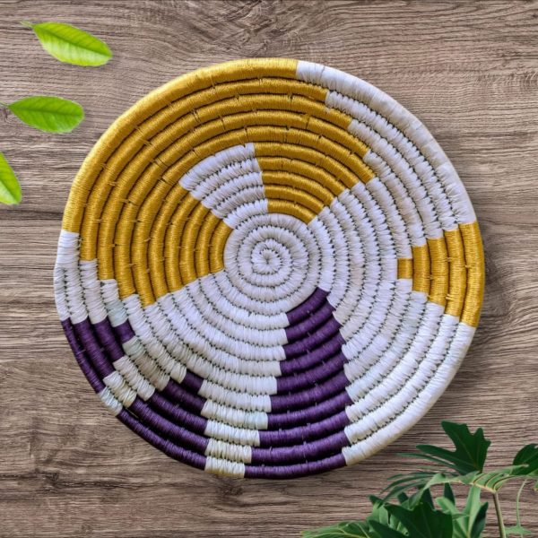Handcrafted Sabai Grass Wall Plate For Home Decor(Set of 3) - Image 3