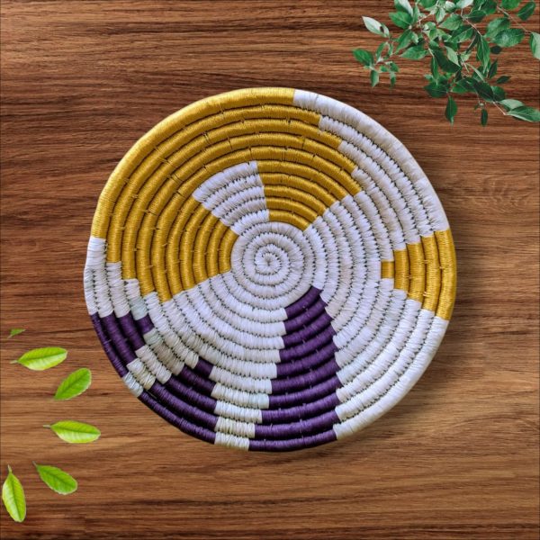 Handcrafted Sabai Grass Wall Plate For Home Decor(Set of 3) - Image 2