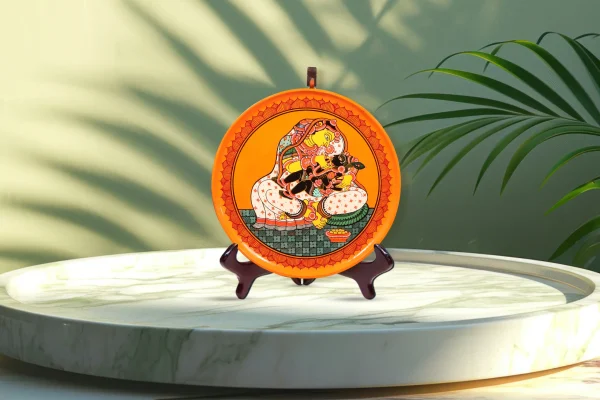 Lord Krishna sat on his mother Yashoda's lap - Image 2