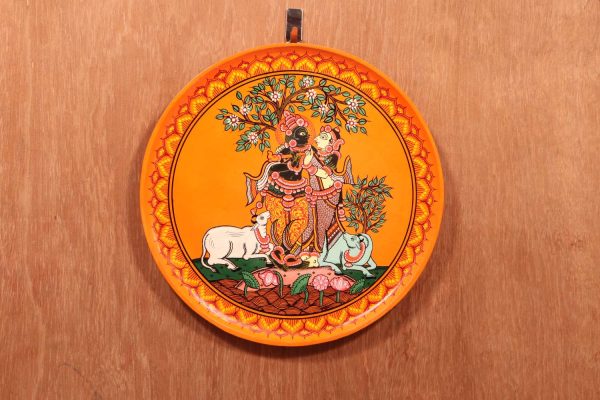 Radha and Lord Krishna standing below tree - Image 4