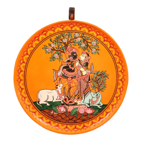 Radha and Lord Krishna standing below tree - Image 2