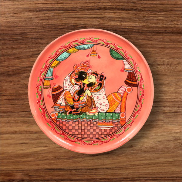 Radha and Lord Krishna stood together in a loving pose - Image 2