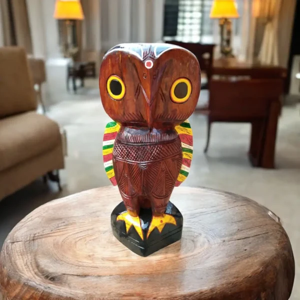 Solid Wooden Owl - Image 5