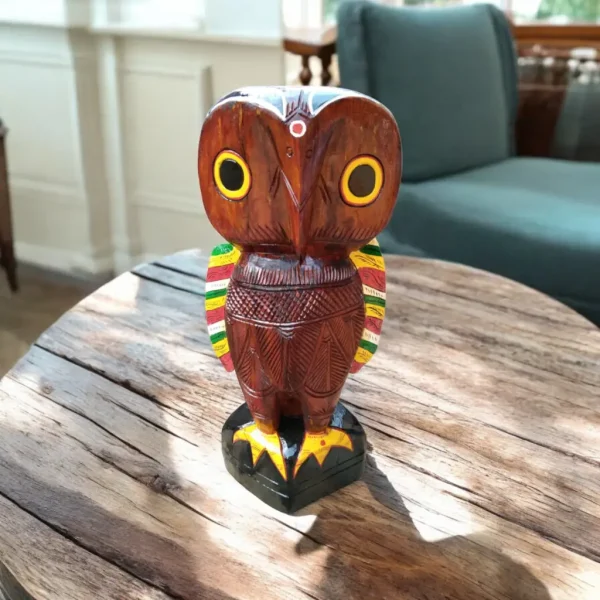 Solid Wooden Owl - Image 6