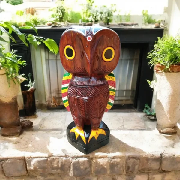 Solid Wooden Owl - Image 2