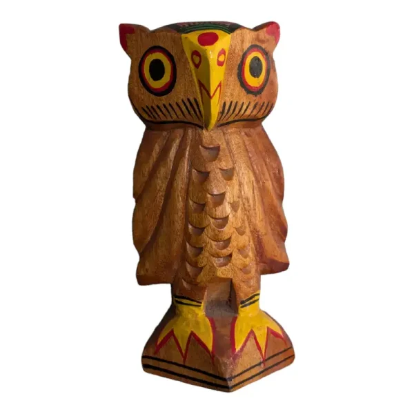 Owl Traditional Wooden Craft Of Burdhawan Of West Bengal (India) - Image 2
