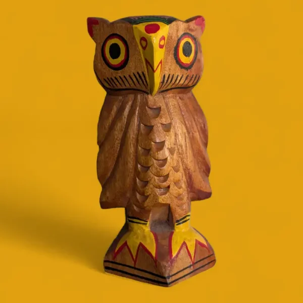 Owl Traditional Wooden Craft Of Burdhawan Of West Bengal (India) - Image 3