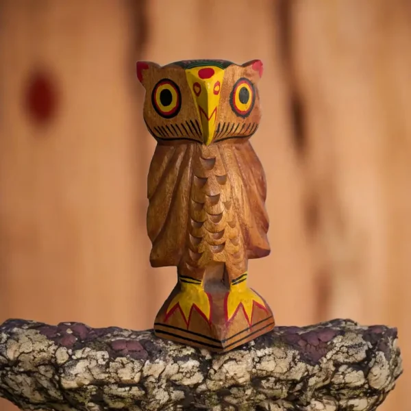 Owl Traditional Wooden Craft Of Burdhawan Of West Bengal (India)