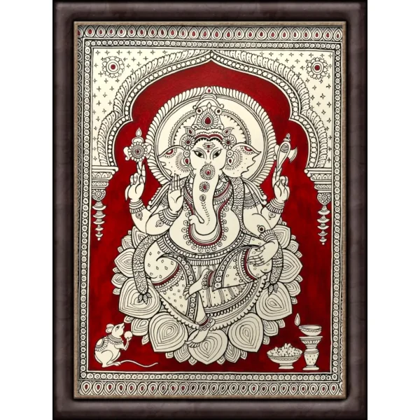 Lord Ganesha - Kalamkari - Image 3