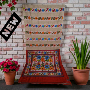 Handcraft Nakshi Katha Tussar Silk Saree With Blouse Piece